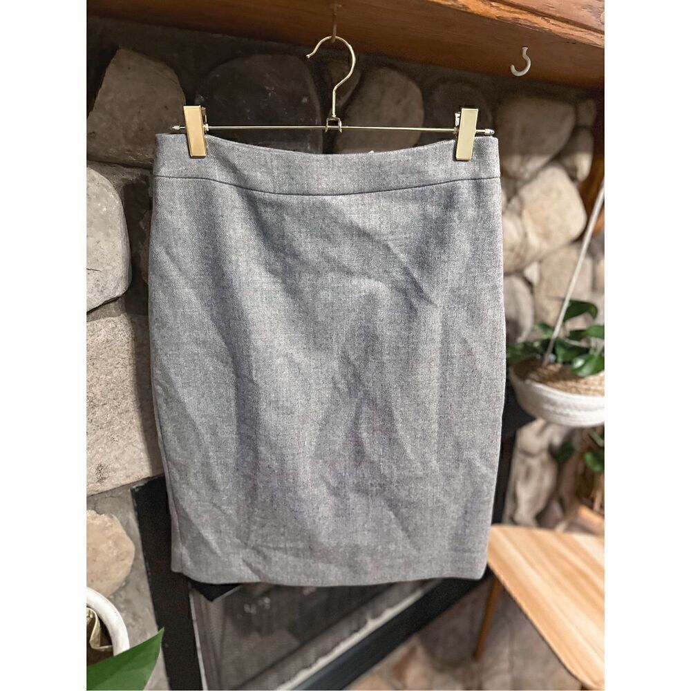 J. Crew gray wool skirt